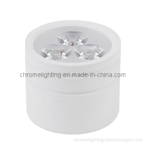 Round LED Surface Mounted Downlight 3X1w